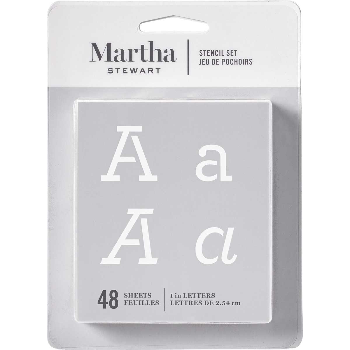 Martha Stewart ® Paper Stencil Set - Typewriter Alphabet, 48 pc. - 32272