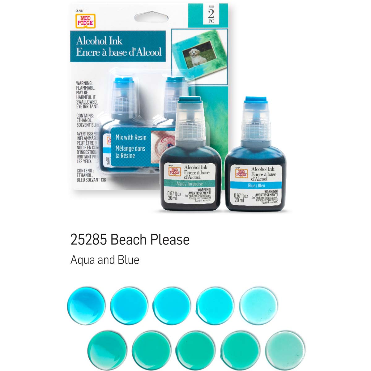 Mod Podge ® Alcohol Ink Set - Beach Please, 2 pc. - 25285