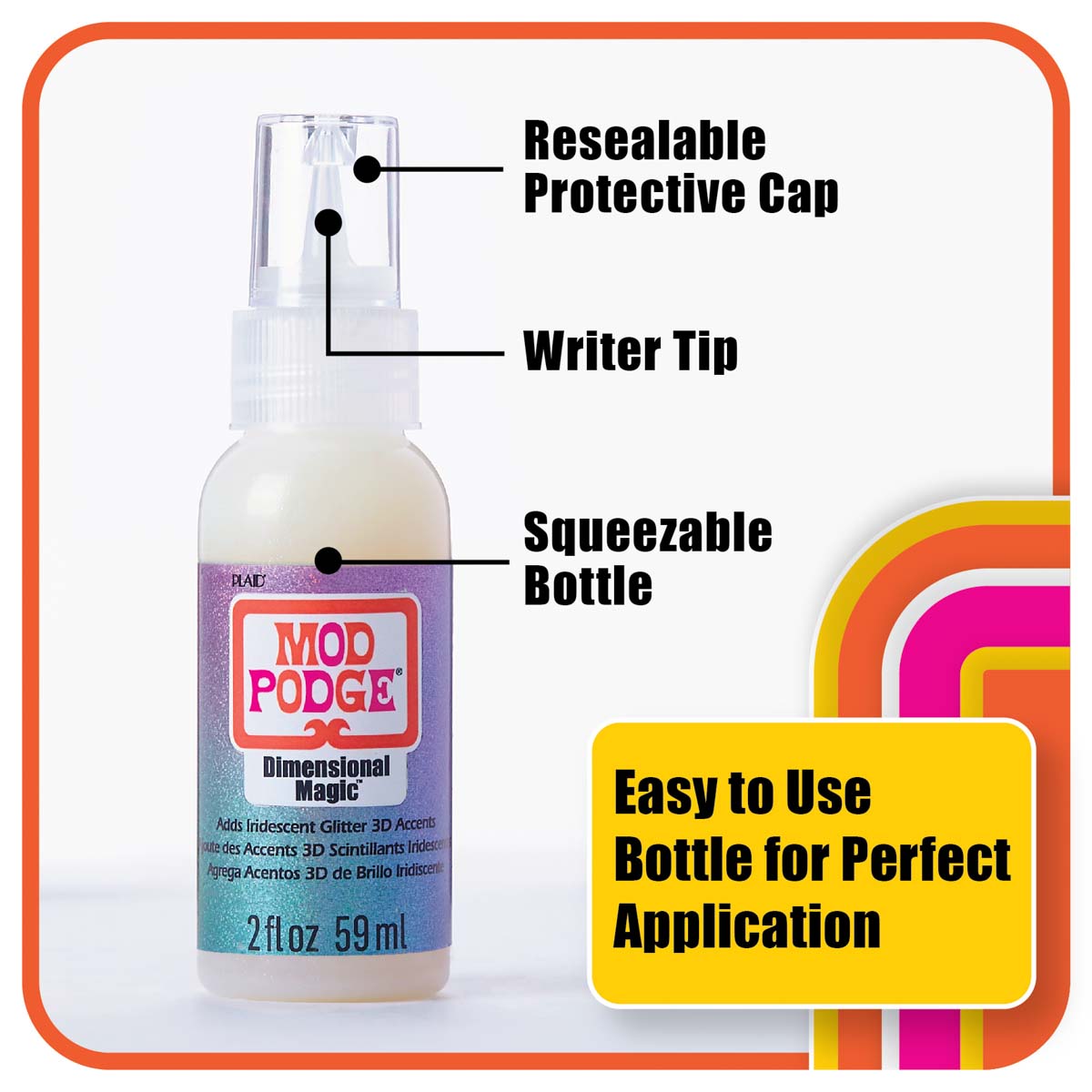 Mod Podge ® Dimensional Magic - Iridescent Glitter, 2 oz. - CS11332