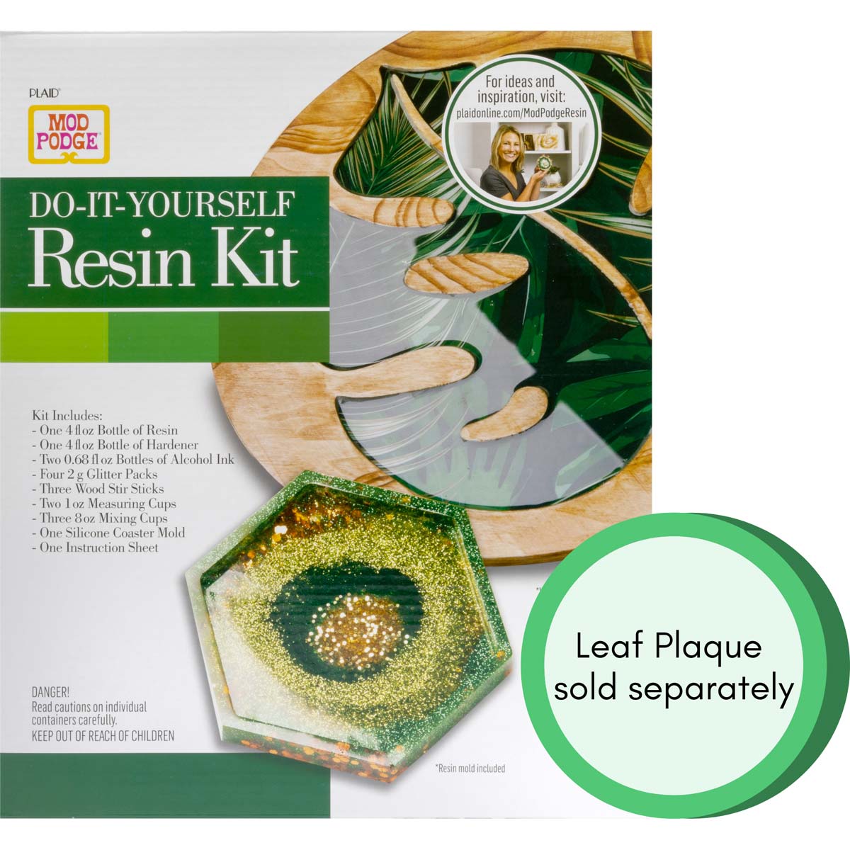 Mod Podge ® Do-It-Yourself Resin Kit - Tropical Leaf - 25298E