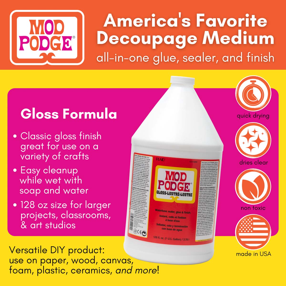 Mod Podge ® Gloss, Gallon - CS11204