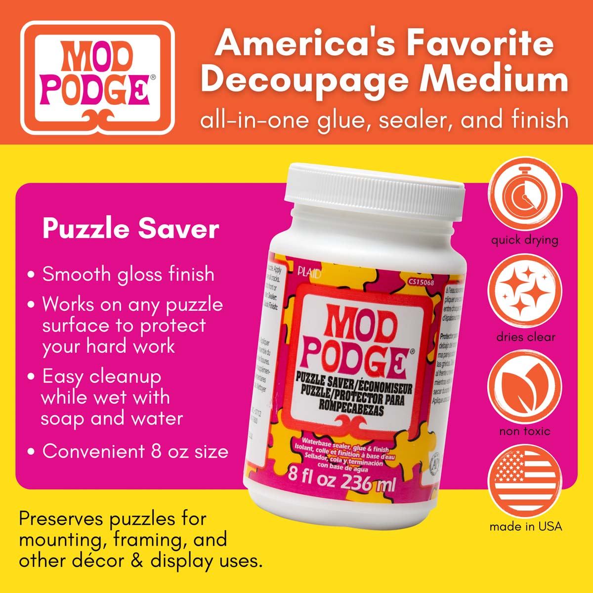 Mod Podge ® Puzzle Saver, 8 oz. - CS15068