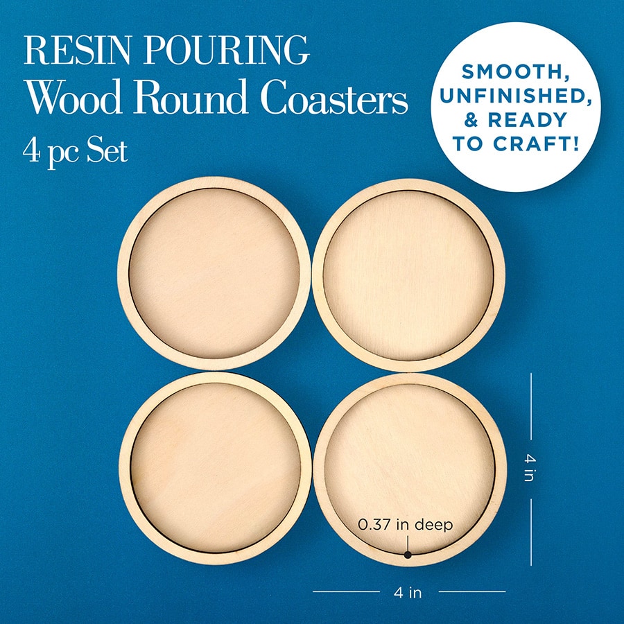 Mod Podge ® Resin Pouring Surface - Coasters, 4 pc. - 25485