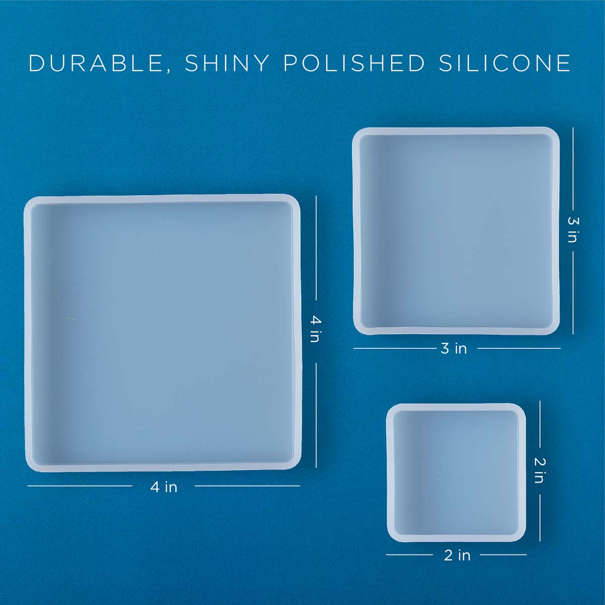 Mod Podge ® Silicone Molds - Squares, 3 pc. - 27580