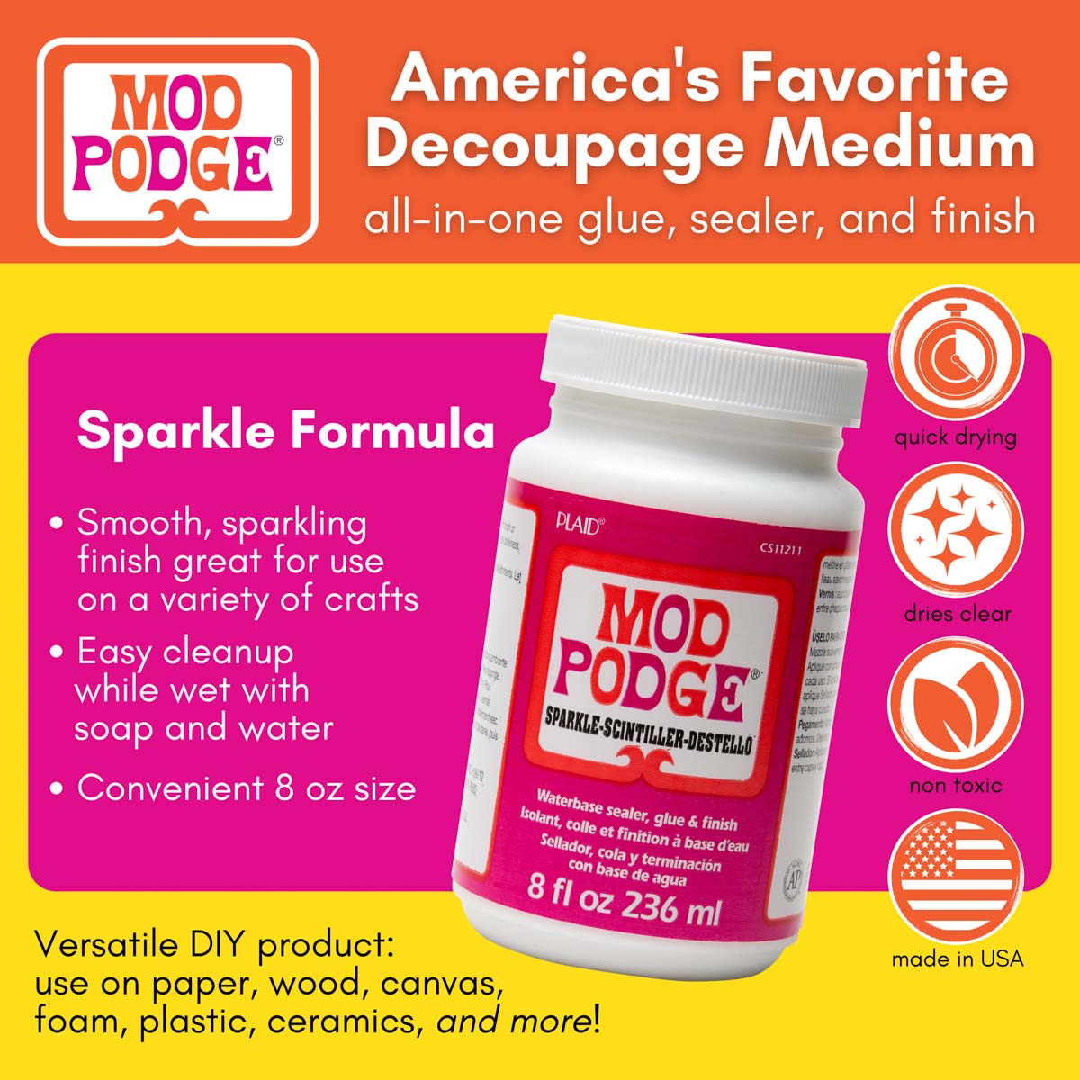 Mod Podge ® Sparkle, 8 oz. - CS11211