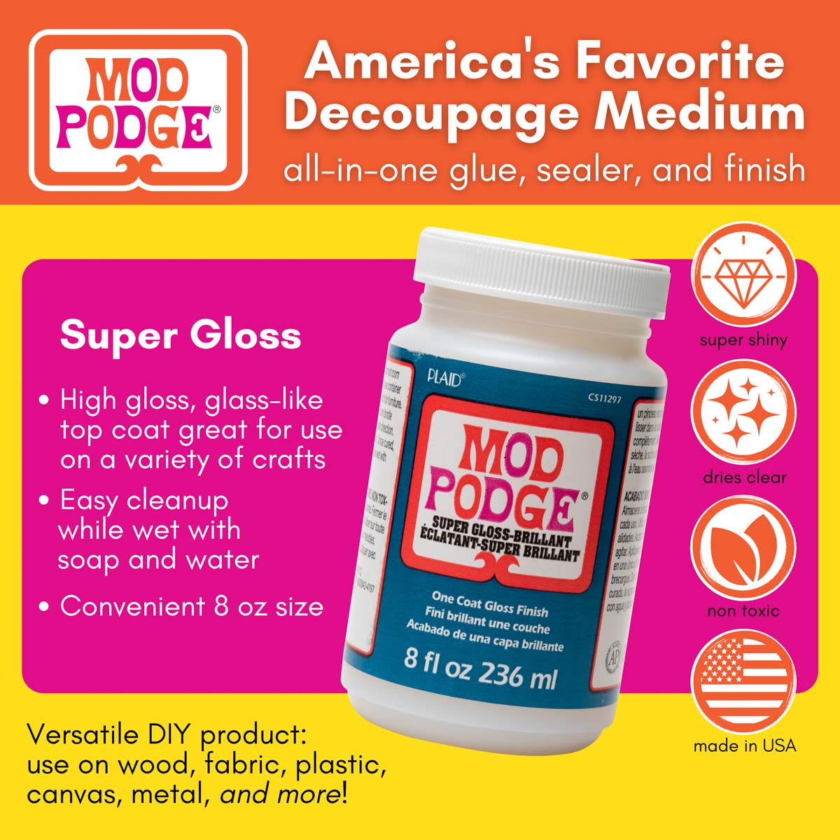 Mod Podge ® Super Gloss, 8 oz. - CS11297