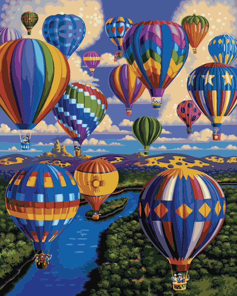 PAINT BY NUMBER - BALLOON FESTIVAL 16X20 (DO