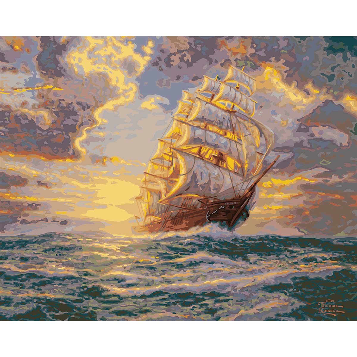 PAINT BY NUMBER - COURAGEOUS VOYAGE 16X20 (T