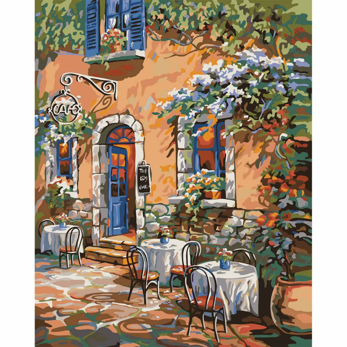 PAINT BY NUMBER - FRENCH COUNTRY CAFE 16X20