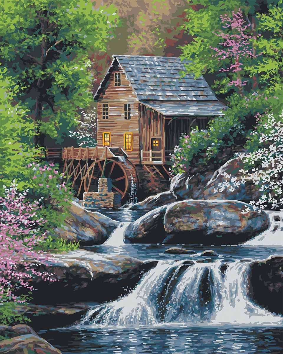 PAINT BY NUMBER - SPRING MILL 16X20