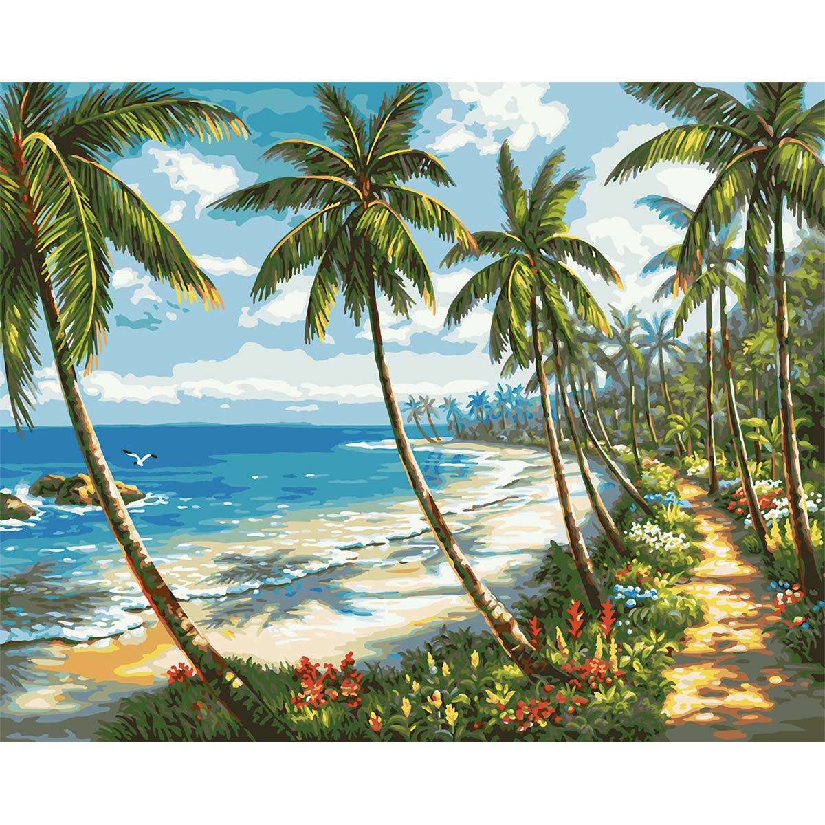 PAINT BY NUMBER - TROPICAL PARADISE 16X20