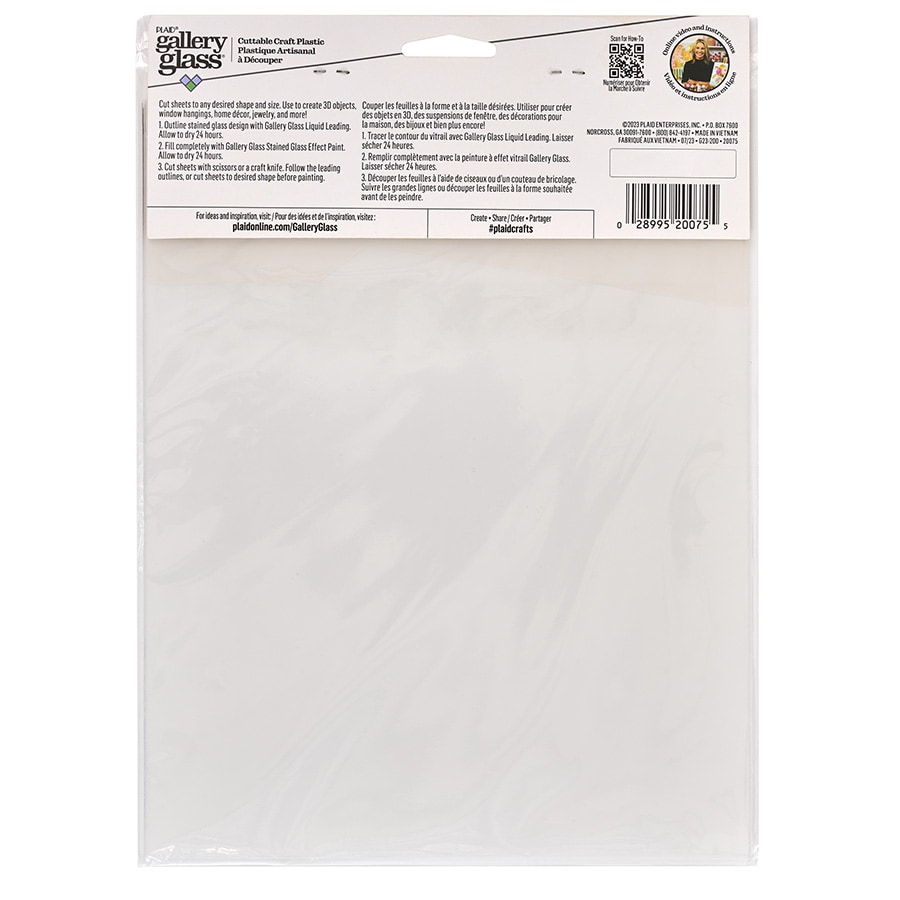 FolkArt ® Cuttable Plastic Craft Sheets 8x10, 5 pc. - 20075