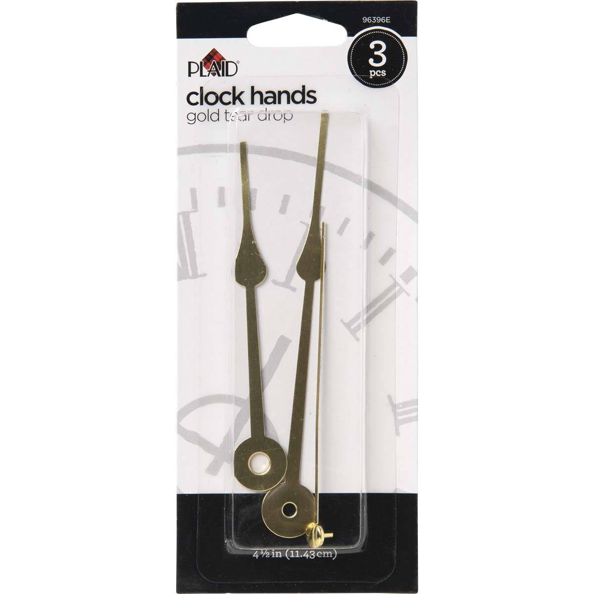 Plaid ® Accessories - Clock Hands - Teardrop Gold, 4-1/2