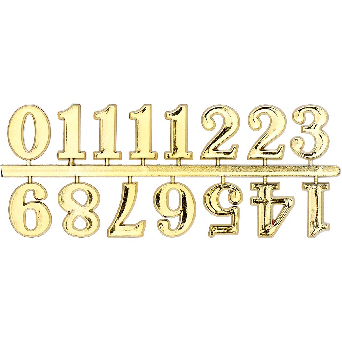 Plaid ® Accessories - Clock Numbers - Gold, 1