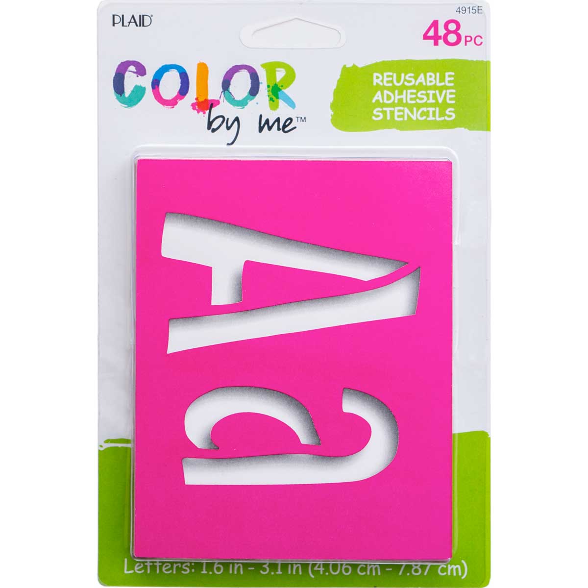 Plaid ® Color By Me™ Adhesive Stencils - Sweets & Treats Letters - 4915E