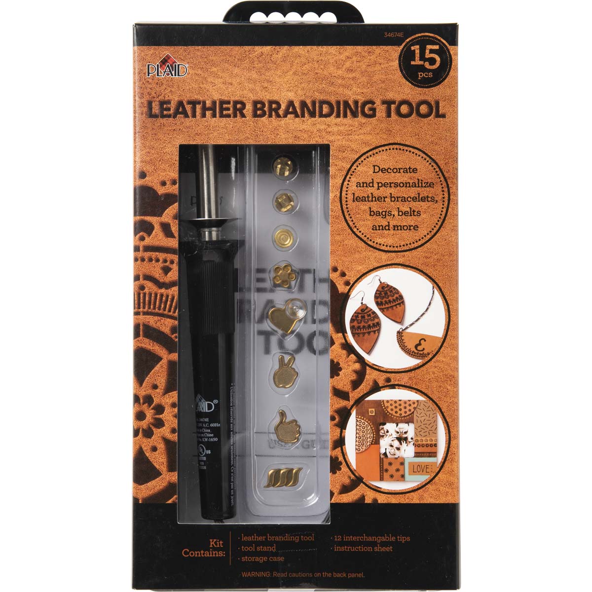 Plaid ® Leather Branding Tool, 15 pc. - 34674E