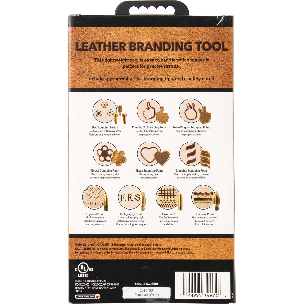 Plaid ® Leather Branding Tool, 15 pc. - 34674E