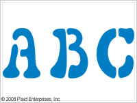 Plaid ® Stencils - Value Packs - Letter Stencils - Disco
