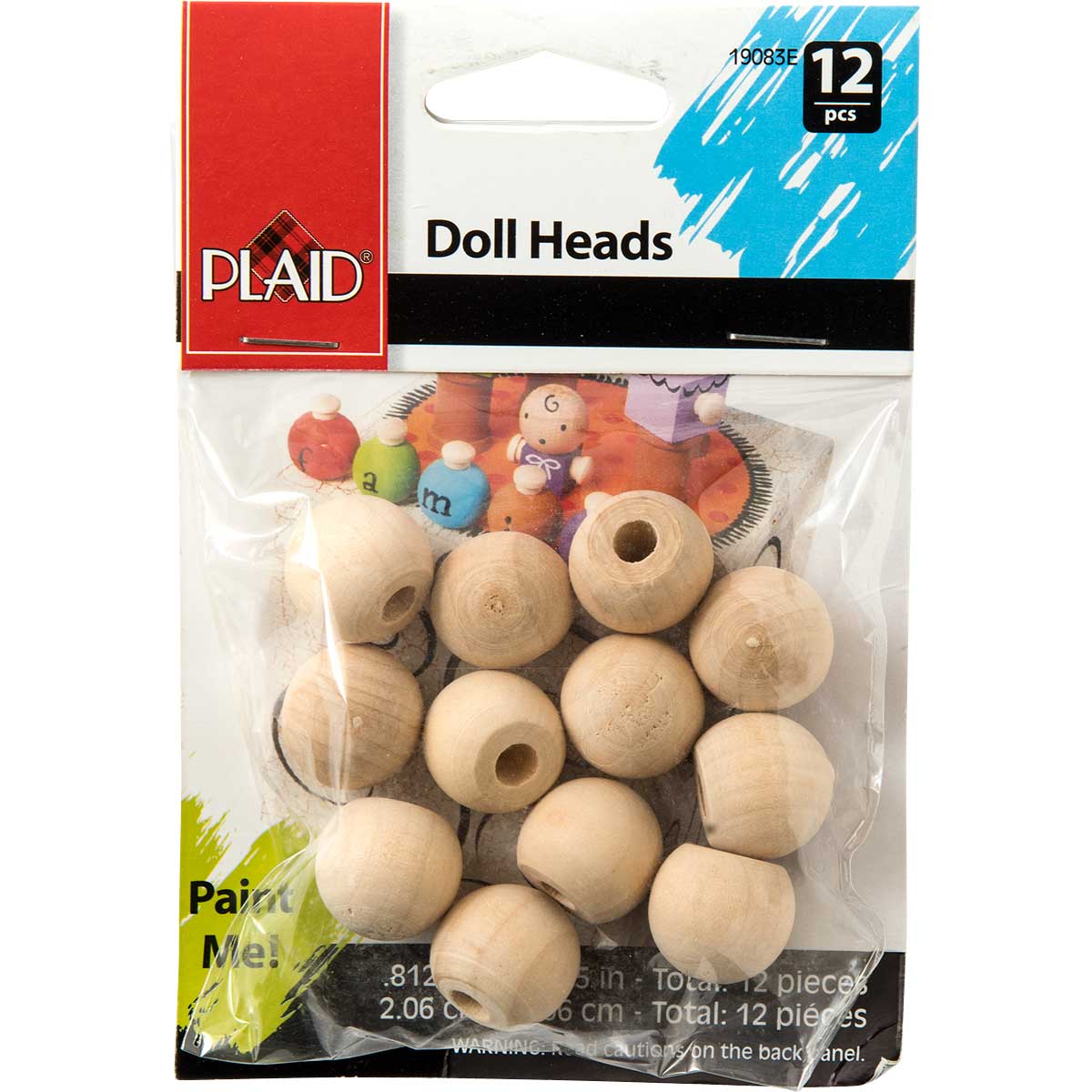 Plaid ® Surfaces - Wood Turnings Doll Heads - 19083