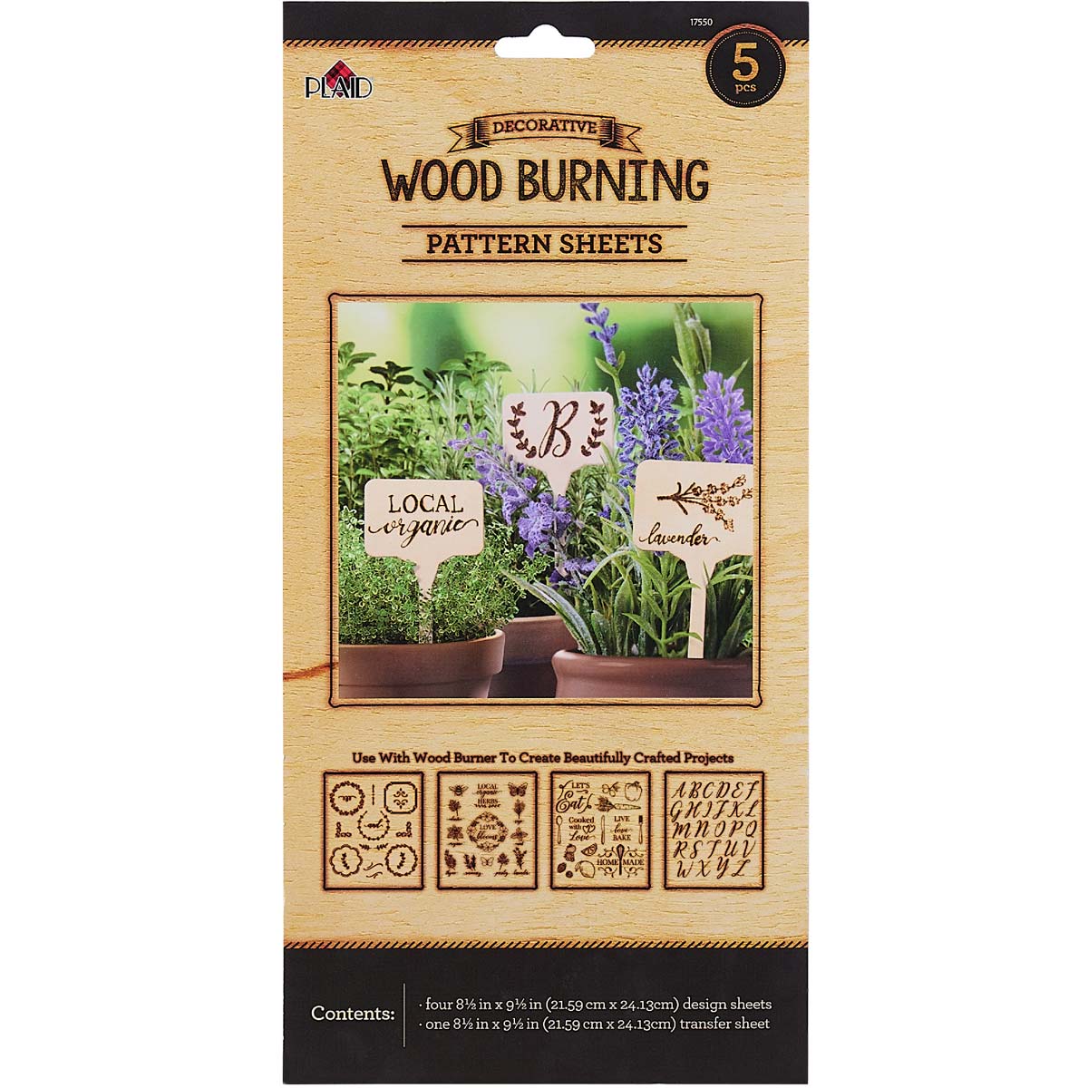 Plaid ® Wood Burning Pattern Sheets - Outdoor, 5 pc. - 17550