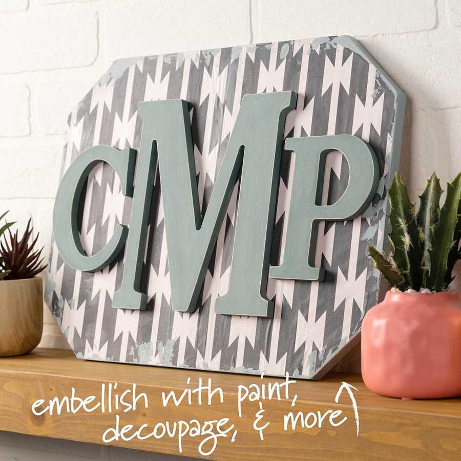 Plaid ® Wood Surfaces - 8 inch MDF Letter - E - 63584