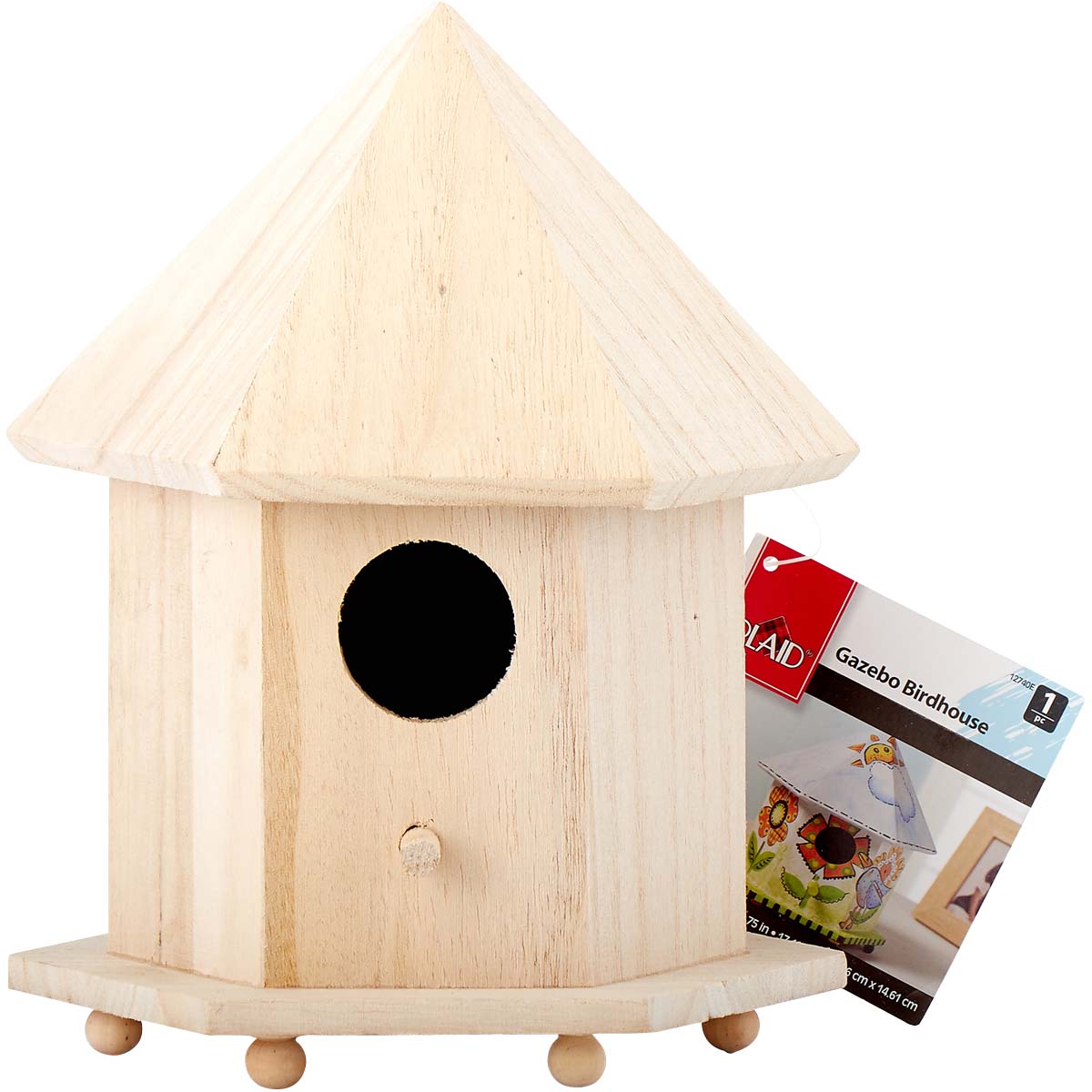 Plaid ® Wood Surfaces - Birdhouse, Gazebo - 12740