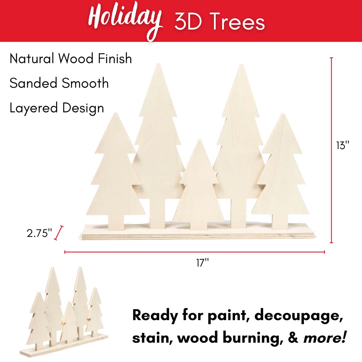 Plaid ® Wood Surfaces - Christmas Tree Stand - 56981