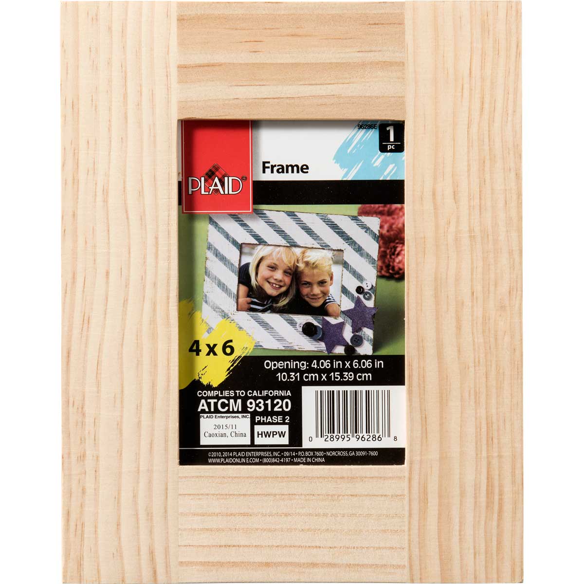 Plaid ® Wood Surfaces - Frames - Medium Memory Frame with Easel Back - 96286