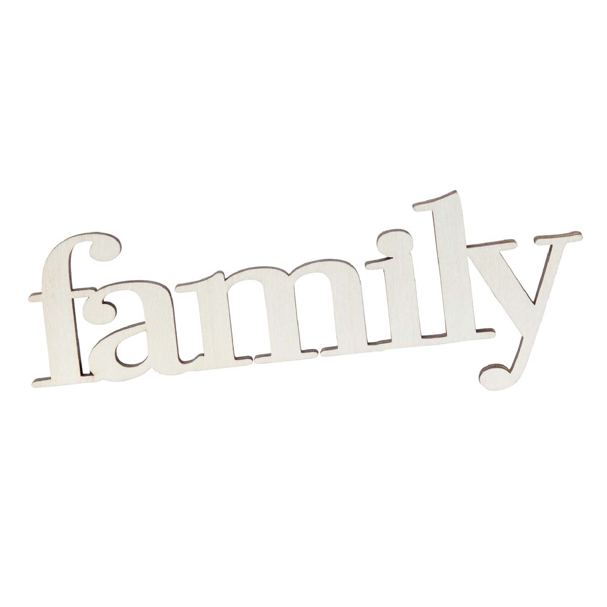 Plaid ® Wood Surfaces - Laser Cut Word - Family 7