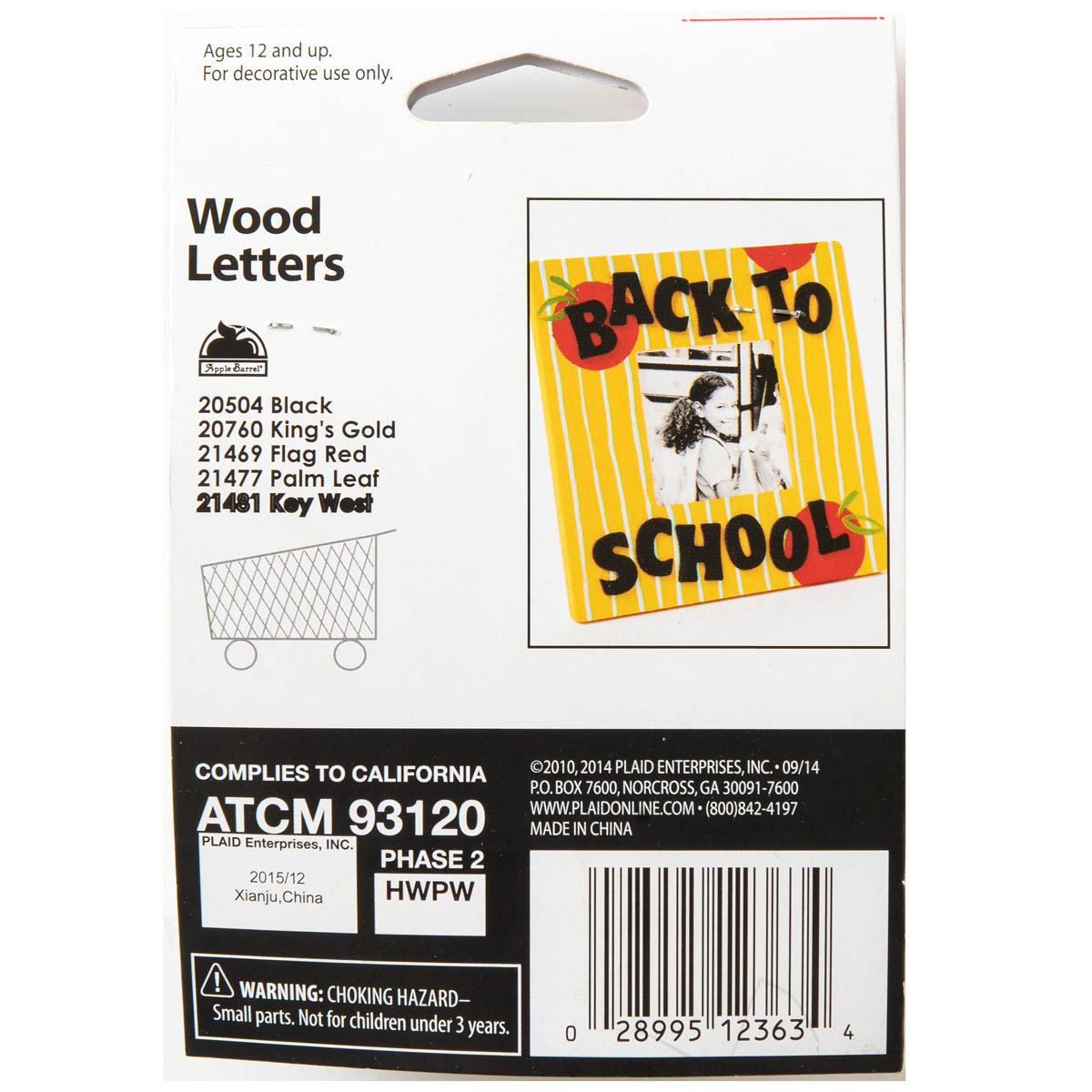 Plaid ® Wood Surfaces - Letter Packs - Bold - 12363