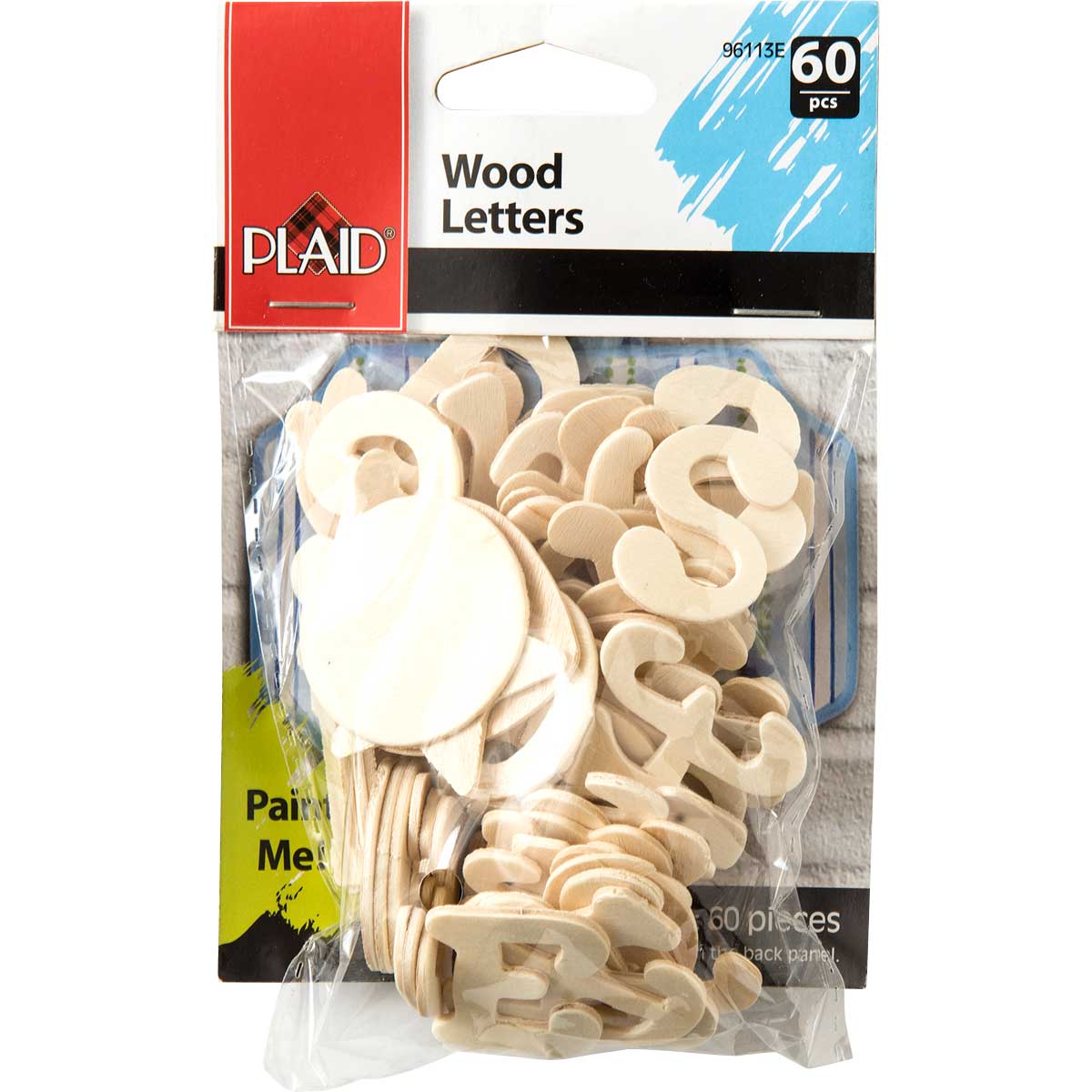 Plaid ® Wood Surfaces - Letter Packs - Cursive - 96113