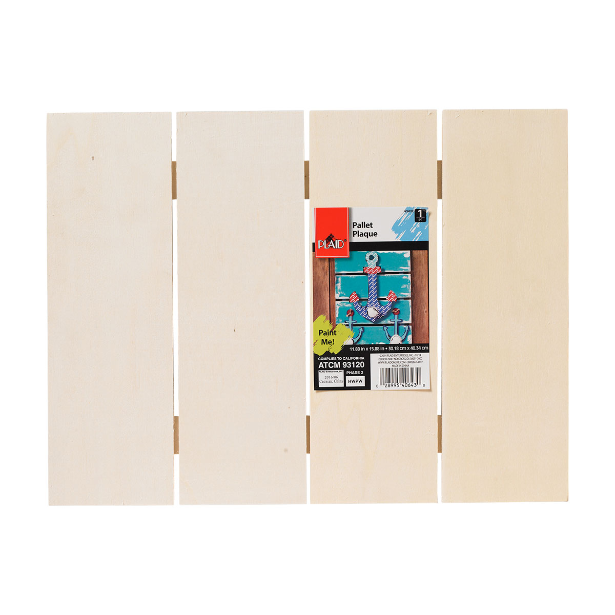 Plaid ® Wood Surfaces - Pallet Plaque, 15-3/4