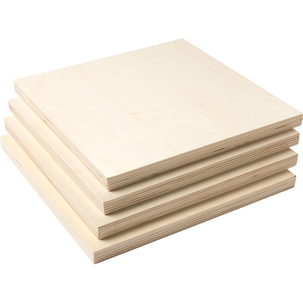 Plaid ® Wood Surfaces - Plywood Panel Bundle, 4 pieces, 12
