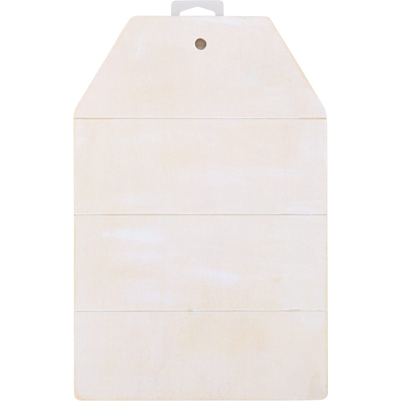 Plaid ® Wood Surfaces - Sign Tag Whitewashed, 11-3/4