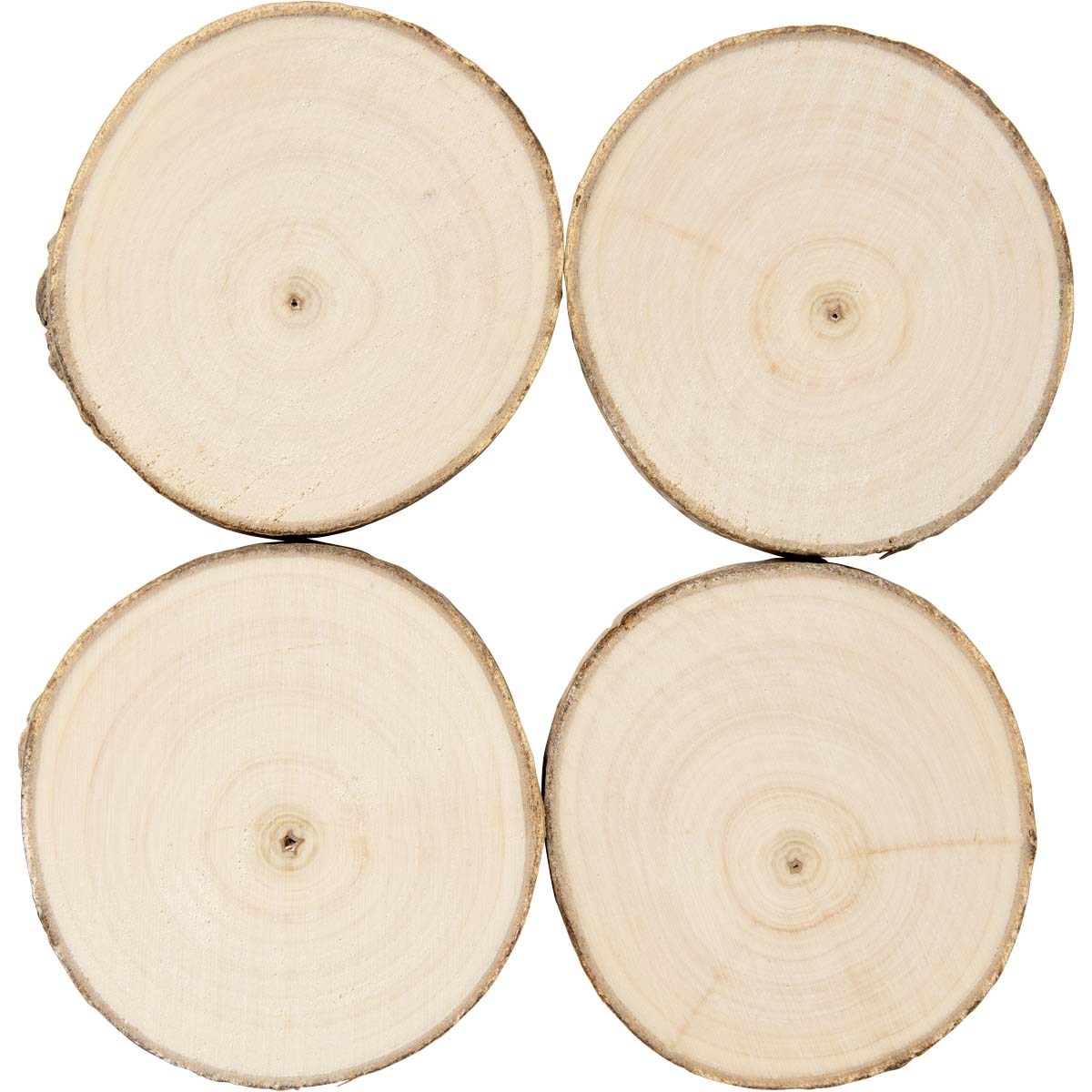 Plaid ® Wood Surfaces - Small Wood Round with Bark, 4 pc. - 44947E