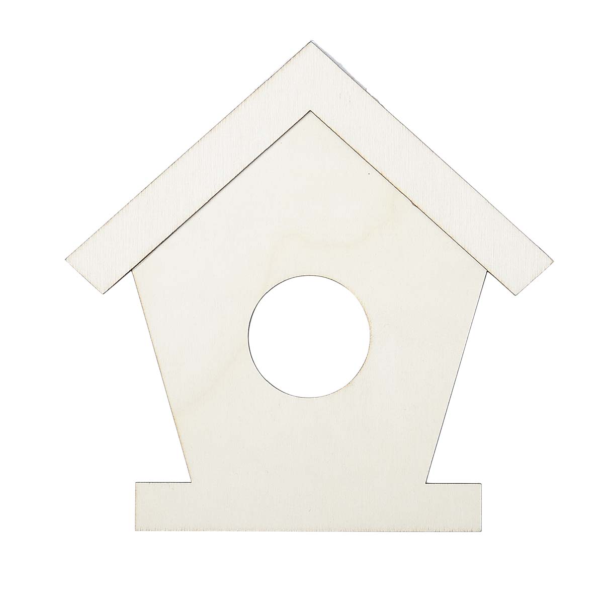 Plaid ® Wood Surfaces - Unfinished Layered Shapes - Birdhouse - 63480