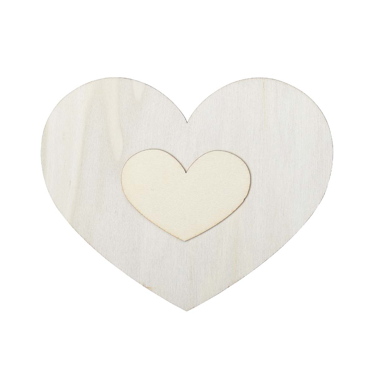 Plaid ® Wood Surfaces - Unfinished Layered Shapes - Heart - 63485