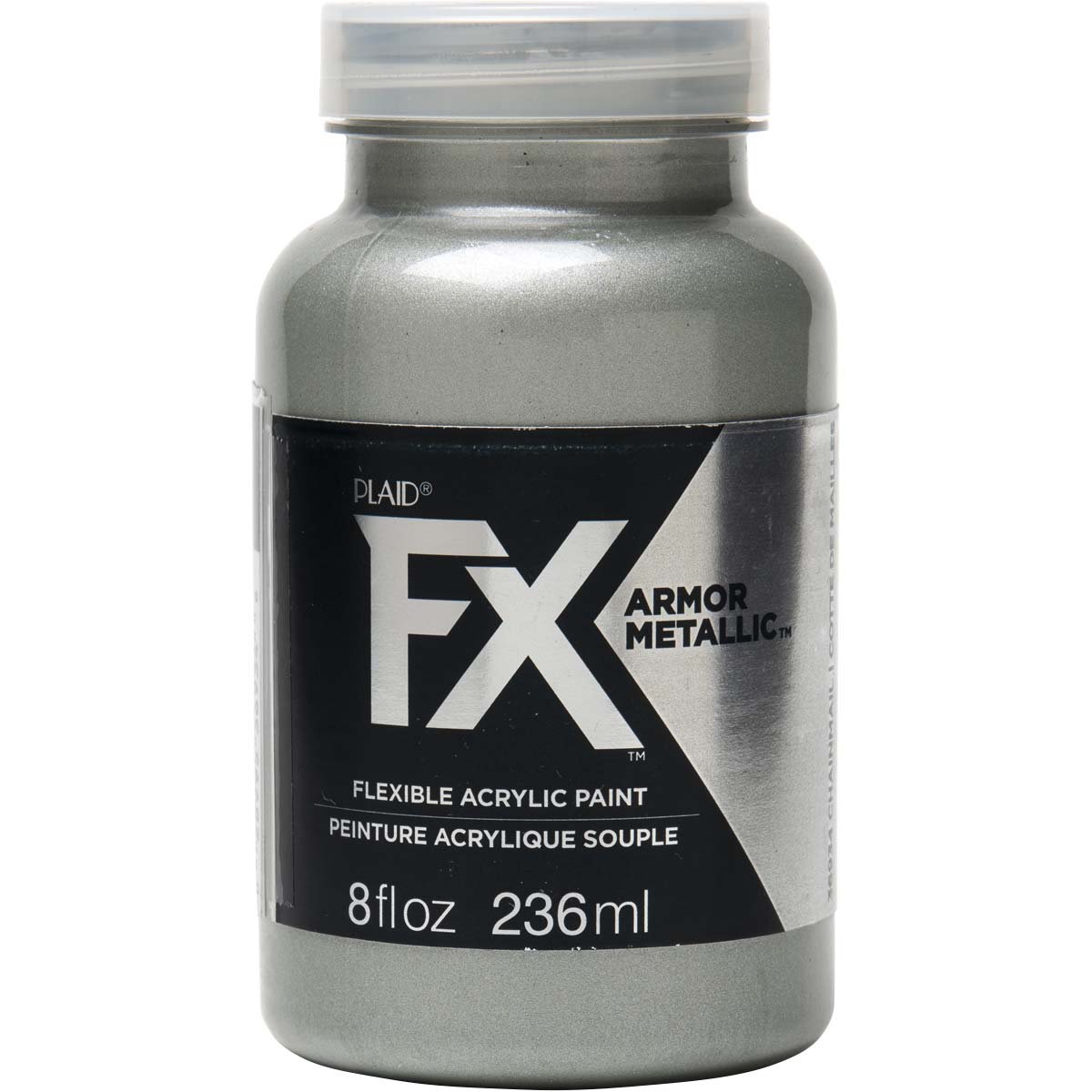 PlaidFX Armour Metal Flexible Acrylic Paint - Chainmail, 8 oz. - 36934