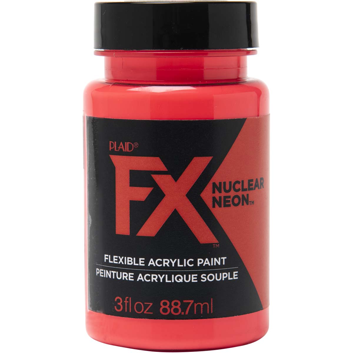 PlaidFX Nuclear Neon Flexible Acrylic Paint - Charged, 3 oz. - 36877