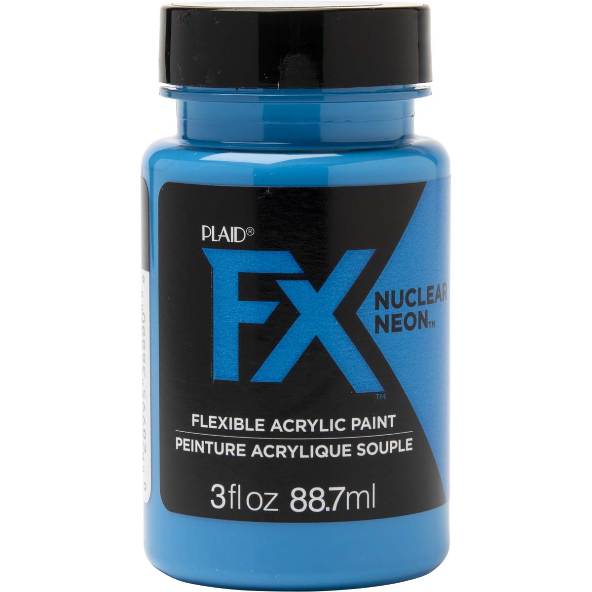 PlaidFX Nuclear Neon Flexible Acrylic Paint - Nitro Blue, 3 oz. - 36880