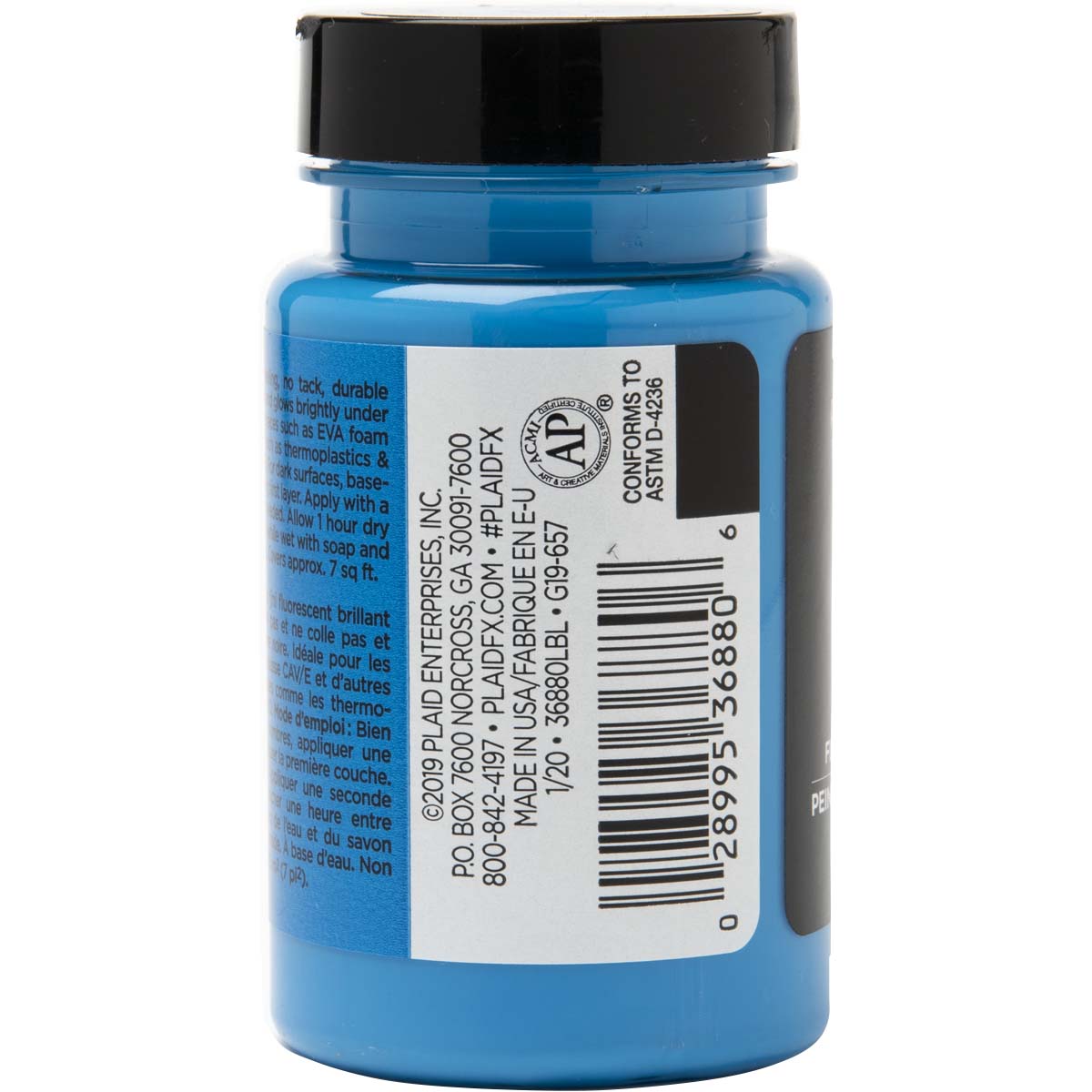 PlaidFX Nuclear Neon Flexible Acrylic Paint - Nitro Blue, 3 oz. - 36880