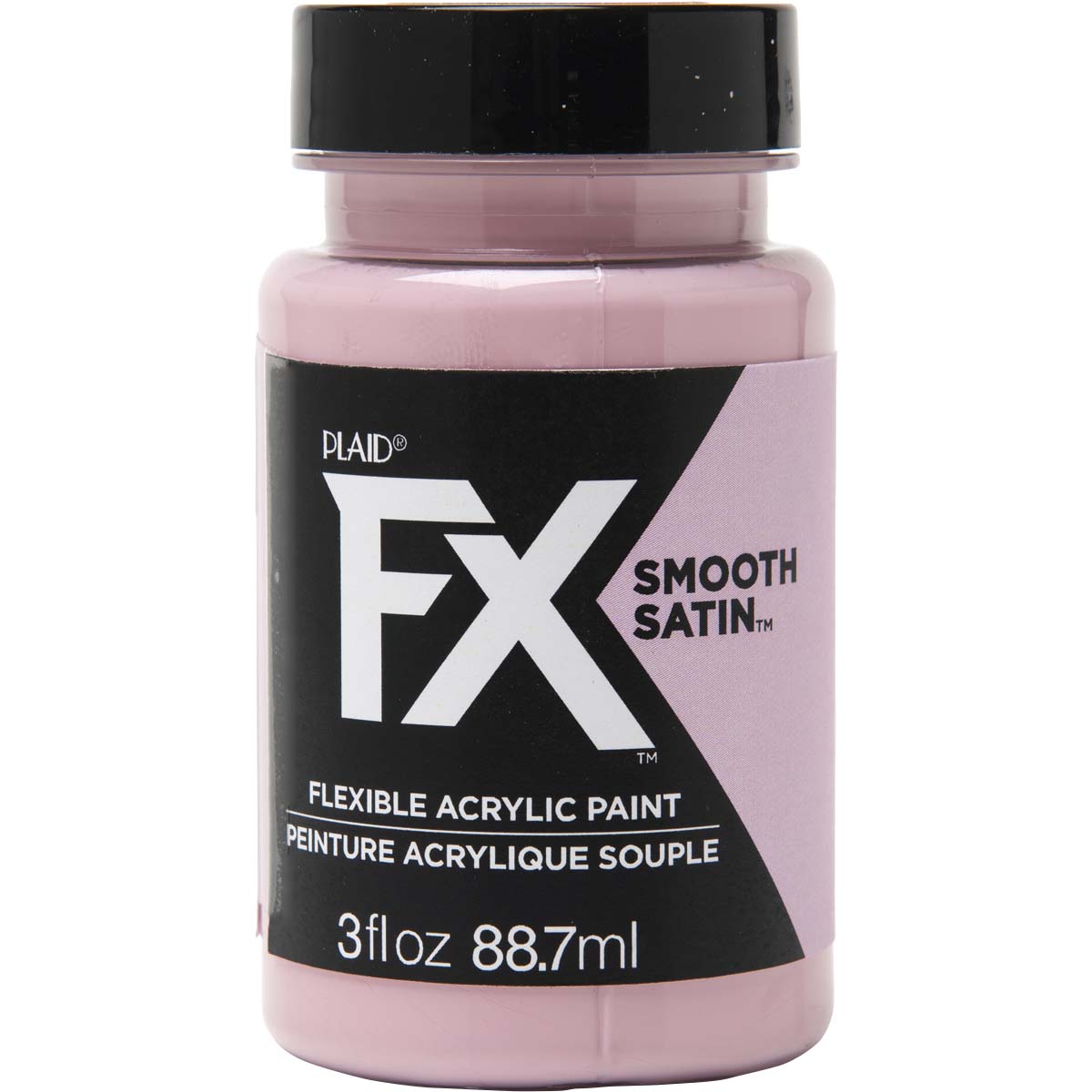 PlaidFX Smooth Satin Flexible Acrylic Paint - Tickled Pink, 3 oz. - 36838