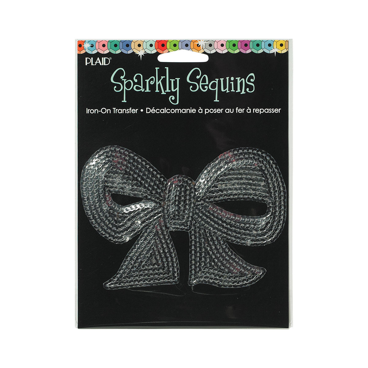 Sparkly Sequins Iron-ons - Medium - Sequin Bow - 98413