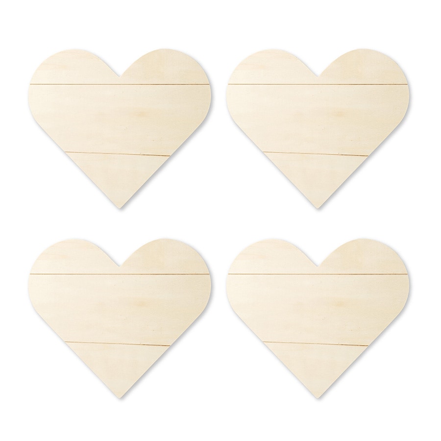 Plaid ® Wood Surfaces - Heart Sign Bundle 4pc - 96429