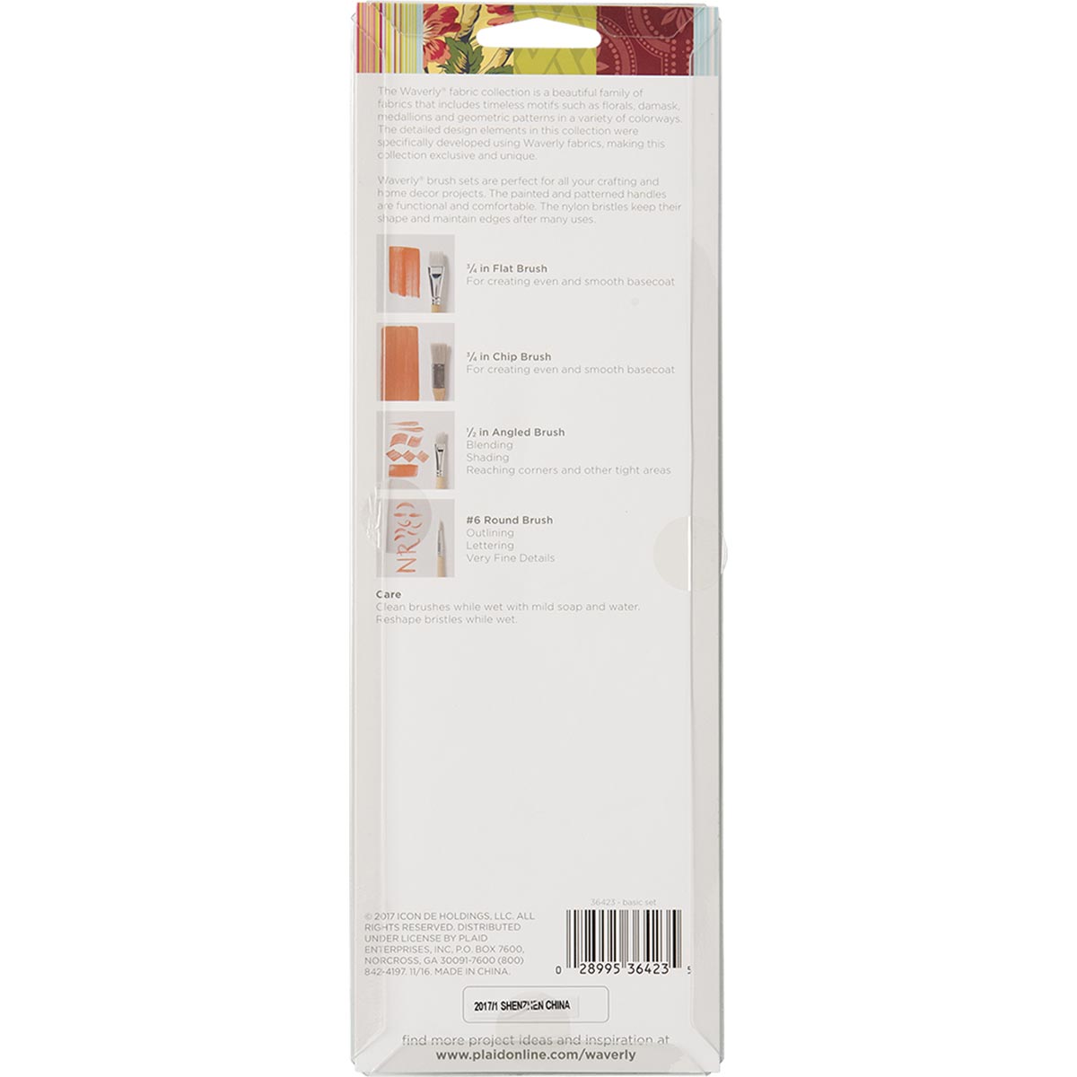 Waverly ® Brushes - Basic Set, 4 pc. - 36423