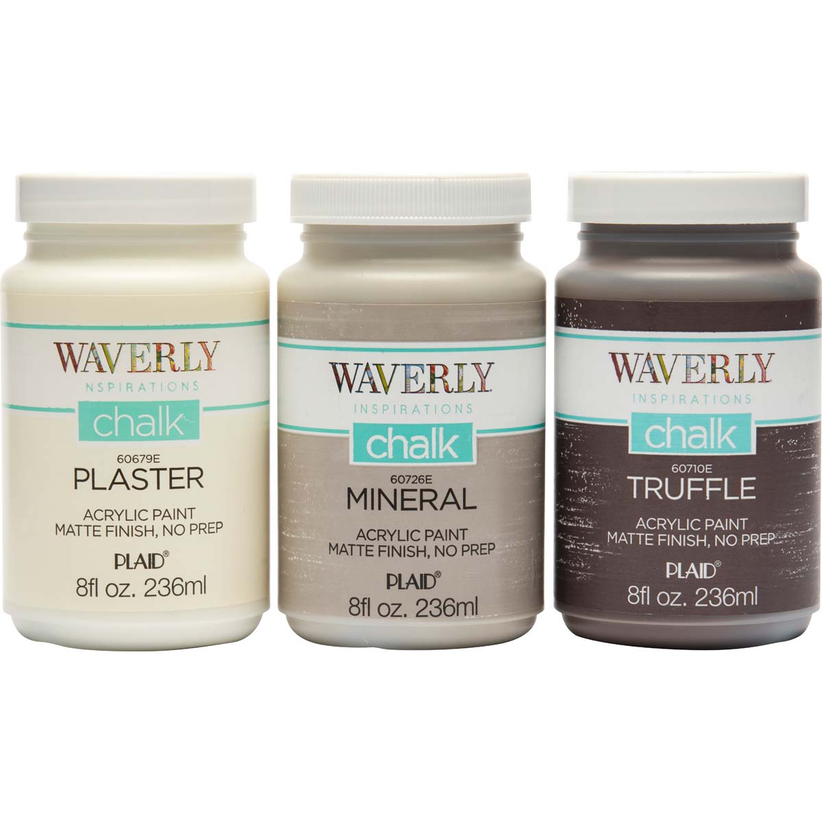 Waverly ® Inspirations Chalk Finish Acrylic Paint Set - Grays, 3 pc. - 13406