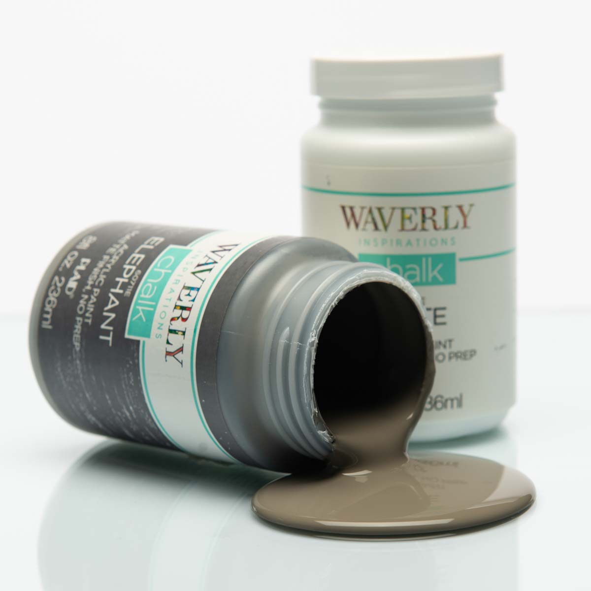 Waverly ® Inspirations Chalk Finish Acrylic Paint Set - White, Elephant, Ink, 3 pc. - 13405