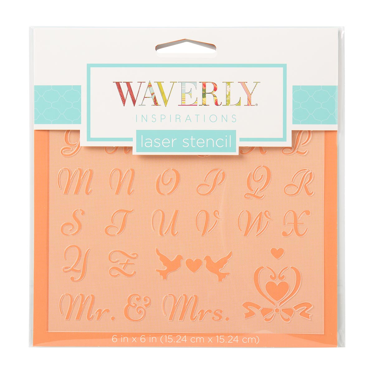 Waverly ® Inspirations Laser Stencils - Accent - Alpha Fancy, 6