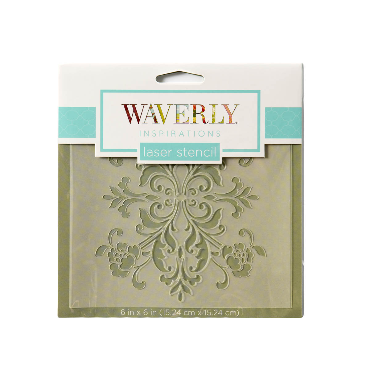 Waverly ® Inspirations Laser Stencils - Accent - Damask Floral, 6