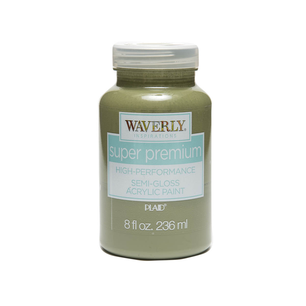 Waverly ® Inspirations Super Premium Semi-Gloss Acrylic Paint - Moss, 8 oz. - 60913E